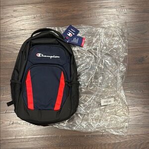 Champion Black and Red Backpack